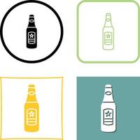 Bier Flasche Symbol Design vektor