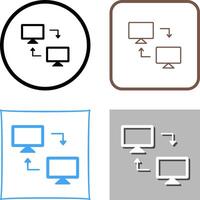 Teilen Systeme Symbol Design vektor