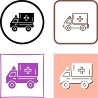 Krankenwagen-Icon-Design vektor