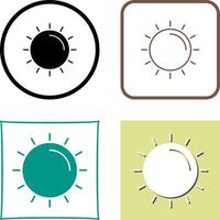 Sonne-Icon-Design vektor