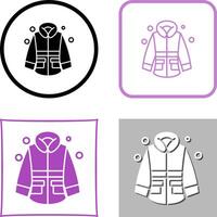 Winter Jacke Symbol Design vektor