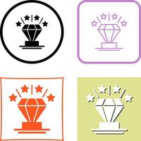 Diamant-Icon-Design vektor