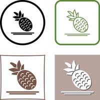 Ananas-Icon-Design vektor