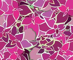 bukett vacker rosa blomma. seamless mönster. vektor illustration.