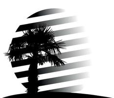 siluett av palmer. vektor illustration.