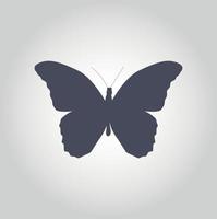 Schmetterling Symbol Silhouette Vektor-Illustration vektor