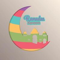 bakgrund för muslimska festivalen ramadan rareem. eid mubarak. vektor illustration