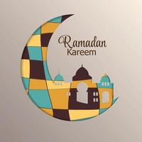 bakgrund för muslimska festivalen ramadan rareem. eid mubarak. vektor illustration