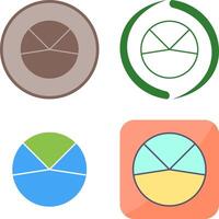 Kuchen Diagramm Analyse Symbol Design vektor