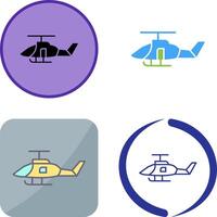 Militärhubschrauber-Icon-Design vektor