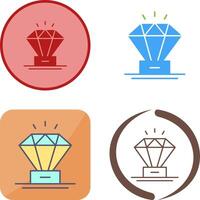 Diamant-Icon-Design vektor