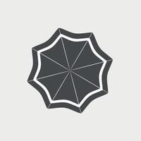 parasoll ikon vektor illustration
