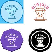 Diamant-Icon-Design vektor