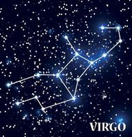 symbol virgo stjärntecken. vektor illustration.