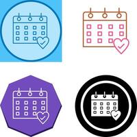 Kalender Icon Design vektor