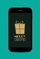 abstrakt jul och nyår mobiltelefon bakgrund. vektor illustration