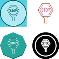 Stop-Schild-Icon-Design vektor