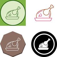 Huhn-Icon-Design vektor