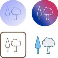 Bäume Symbol Design vektor