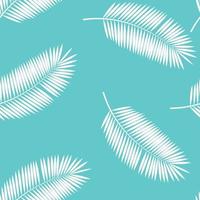 palmblad seamless mönster bakgrund. vektor illustration.