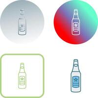 Bier Flasche Symbol Design vektor