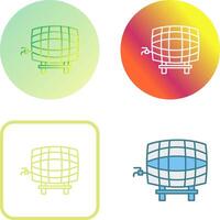 Fass mit Zapfhahn Symbol Design vektor