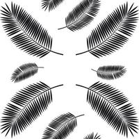 Palmblatt nahtlose Hintergrundmuster. Vektor-Illustration. vektor