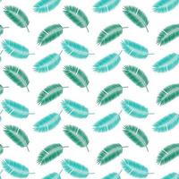 palmblad seamless mönster bakgrund. vektor illustration.