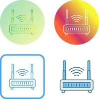 WLAN-Router-Icon-Design vektor