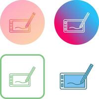 Zeichnen von Tablet-Icon-Design vektor