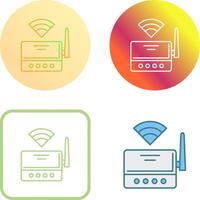 WLAN-Router-Icon-Design vektor