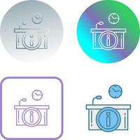 Informationsschalter-Icon-Design vektor