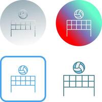 Beach-Volleyball-Icon-Design vektor