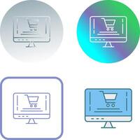 Online-Shopping-Icon-Design vektor