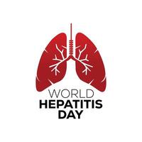 Welt Hepatitis Tag Folge 10 vektor