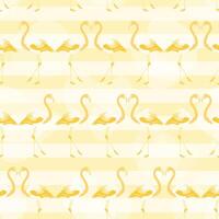 abstrakt Gelb Flamingo nahtlos Muster Hintergrund vektor