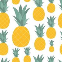 ananas naturliga sömlösa mönster bakgrund vektorillustration vektor