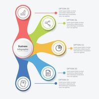 Infografiken, Grafiken. Präsentation. Geschäft Konzept, Diagramm, Schritte, Verfahren. Infografik Daten Visualisierung. Anfang Vorlage. vektor