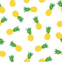 Ananas natürliche nahtlose Muster Hintergrund Vektor-Illustration vektor