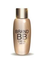 bb cream flaska mall för annonser eller tidningen bakgrund. 3D realistisk vektor iillustration