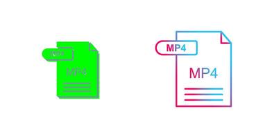 mP4 ikon design vektor