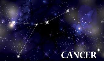 symbol cancer stjärntecken. vektor illustration.