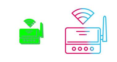 WLAN-Router-Icon-Design vektor