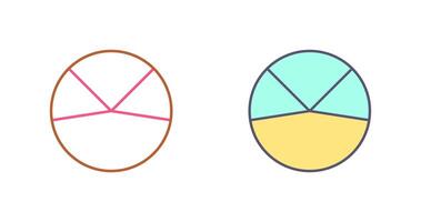 Kuchen Diagramm Analyse Symbol Design vektor