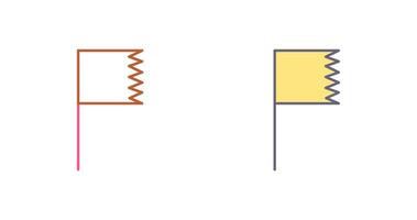 einzigartig Flagge Symbol Design vektor