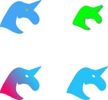 Einhorn Icon Design vektor