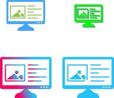 einzigartig Inhalt Planung Symbol Design vektor