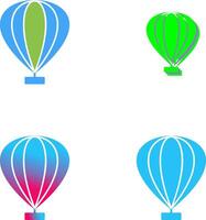 Heißluftballon-Icon-Design vektor