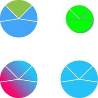 Kuchen Diagramm Analyse Symbol Design vektor