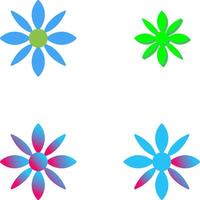 Blumen-Icon-Design vektor